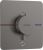 Baterie dus termostatata Hansgrohe ShowerSelect Comfort Q cu montaj incastrat, necesita corp ingropat, negru periat