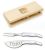 Set cutite pizza Claude Dozorme Berlingot, maner rasina alb, 2 piese, cutie lemn fag