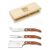 Set cutite branzeturi Claude Dozorme Berlingot, maner lemn exotic, 3 piese, cutie lemn fag