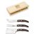 Set cutite branzeturi Claude Dozorme Berlingot, maner rasina maro, 3 piese, cutie lemn fag