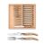 Set tacamuri Claude Dozorme Laguiole, maner lemn ienupar, bolster inox, 12 piese, cutie lemn fag