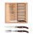 Set tacamuri Claude Dozorme Laguiole, maner lemn trandafir, bolster inox, 12 piese, cutie lemn fag