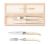 Set tacamuri Claude Dozorme Laguiole, maner rasina ivory, 2 piese, cutie lemn fag