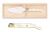 Paleta servire tort Claude Dozorme Laguiole cu maner rasina natural, bolster alama, cutie lemn fag
