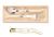 Set tacamuri servire Claude Dozorme Laguiole, maner rasina ivory, bolster inox, 2 piese, cutie lemn fag