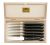Set cutite friptura Claude Dozorme Capucin cu maner rasina negru, 6 piese, cutie lemn fag