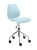 Scaun birou Kartell Maui, design Vico Magistretti, albastru deschis