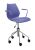 Scaun birou cu brate Kartell Maui, design Vico Magistretti, albastru navy