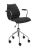 Scaun birou cu brate Kartell Maui Soft, design Vico Magistretti, Trevira negru