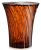 Masuta Kartell Sparkle design Tokujin Yoshioka, diametru 38cm, chihlimbar transparent
