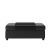 Ottoman dublu Stressless Doubleotto cu masuta Grey, tapiterie piele Batik Black