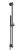 Set de dus Kludi Nova Fonte Puristic, para cu 1 jet, furtun de 1600mm si bara 900mm, negru mat