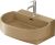 Lavoar Duravit Balcoon 60x48cm, ventil click-clack cu capac ceramic, DuraShield, terra mat