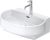 Lavoar Duravit Balcoon 65x48cm, ventil click-clack cu capac ceramic, DuraShield, alb