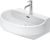 Lavoar Duravit Balcoon 65x48cm, ventil click-clack cu capac ceramic, DuraShield, alb mat