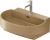 Lavoar Duravit Balcoon 65x48cm, ventil click-clack cu capac ceramic, DuraShield, terra mat
