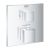 Baterie dus termostatata Grohe Grohtherm Cube cu 1 functie, montaj incastrat, necesita corp ingropat, crom