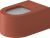 Vas wc suspendat Duravit Millio DuroCast, interior ceramic alb cu HygieneGlaze, rosu scortisoara