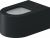 Vas wc suspendat Duravit Millio DuroCast, interior ceramic alb cu HygieneGlaze, gri inchis mat
