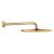 Palarie de dus Grohe RainShower Cosmopolitan 310 38cm si brat de dus 38cm de perete, cool sunrise
