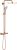 Coloana de dus Grohe Euphoria System 310 cu baterie termostatata, warm sunset