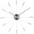 Ceas de perete NeXtime Plug Inn 58cm, silver