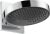 Palarie de dus Hansgrohe Rainfinity 250, 1 jet, cu placa de conectare la perete, crom