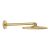 Palarie de dus Grohe RainShower SmartActive 310, 2 tipuri de jet, cu brat de dus 43cm de perete, brushed cool sunrise