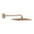 Palarie de dus Grohe RainShower Mono 310 Cube cu brat de dus 422mm de perete, brushed warm sunset
