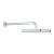 Palarie de dus Grohe Tempesta 250 Cube 1 jet cu brat de dus 38cm de perete, 9.5 l/min, crom