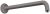 Brat de perete Hansgrohe 389 mm, negru periat