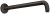 Brat de perete Hansgrohe 389 mm, negru mat