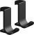 Set 2 agatatori Hansgrohe WallStoris cu fixare pe bara suport, negru mat