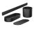 Pachet accesorii lavoar Hansgrohe Wallstoris, negru mat