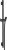Bara de dus Hansgrohe Unica S Puro 65cm cu furtun 160cm, negru mat