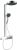 Coloana de dus Hansgrohe Rainfinity 250 EcoSmart 1jet, cu baterie termostatata ShowerTablet 350, crom