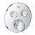 Baterie cada - dus termostatata Grohe Grohtherm SmartControl Round, montaj incastrat, necesita corp ingropat, crom