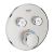 Baterie cada - dus termostatata Grohe Grohtherm SmartControl Round, montaj incastrat, necesita corp ingropat, supersteel