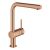 Baterie bucatarie Grohe Minta cu dus extractibil dual spray, pipa L, warm sunset