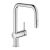 Baterie bucatarie Grohe Minta cu dus extractibil dual spray, pipa U, crom