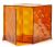 Etajera modulara cu usa Kartell Optic design Patrick Jouin, 40x40x41cm, maro