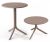Masa exterior Nardi Spritz, h 76.5cm, diametru 60.5cm, tortora