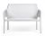 Banca exterior Nardi Net 116x70cm, h 86cm, alb