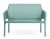 Banca exterior Nardi Net 116x70cm, h 86cm, verde salice