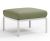 Pouf exterior Nardi Komodo 5, 72x72cm, cadru alb, perna verde giungla Sunbrella