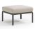 Pouf exterior Nardi Komodo 5, 72x72cm, cadru antracit, perna gri Tech Panama