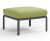 Pouf exterior Nardi Komodo 5, 72x72cm, cadru antracit, perna verde avocado Sunbrella