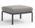 Pouf exterior Nardi Komodo 5, 72x72cm, cadru antracit, perna gri komodo
