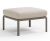 Pouf exterior Nardi Komodo 5, 72x72cm, cadru tortora, perna gri Tech Panama