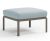 Pouf exterior Nardi Komodo 5, 72x72cm, cadru tortora, perna bleu ghiaccio Sunbrella
